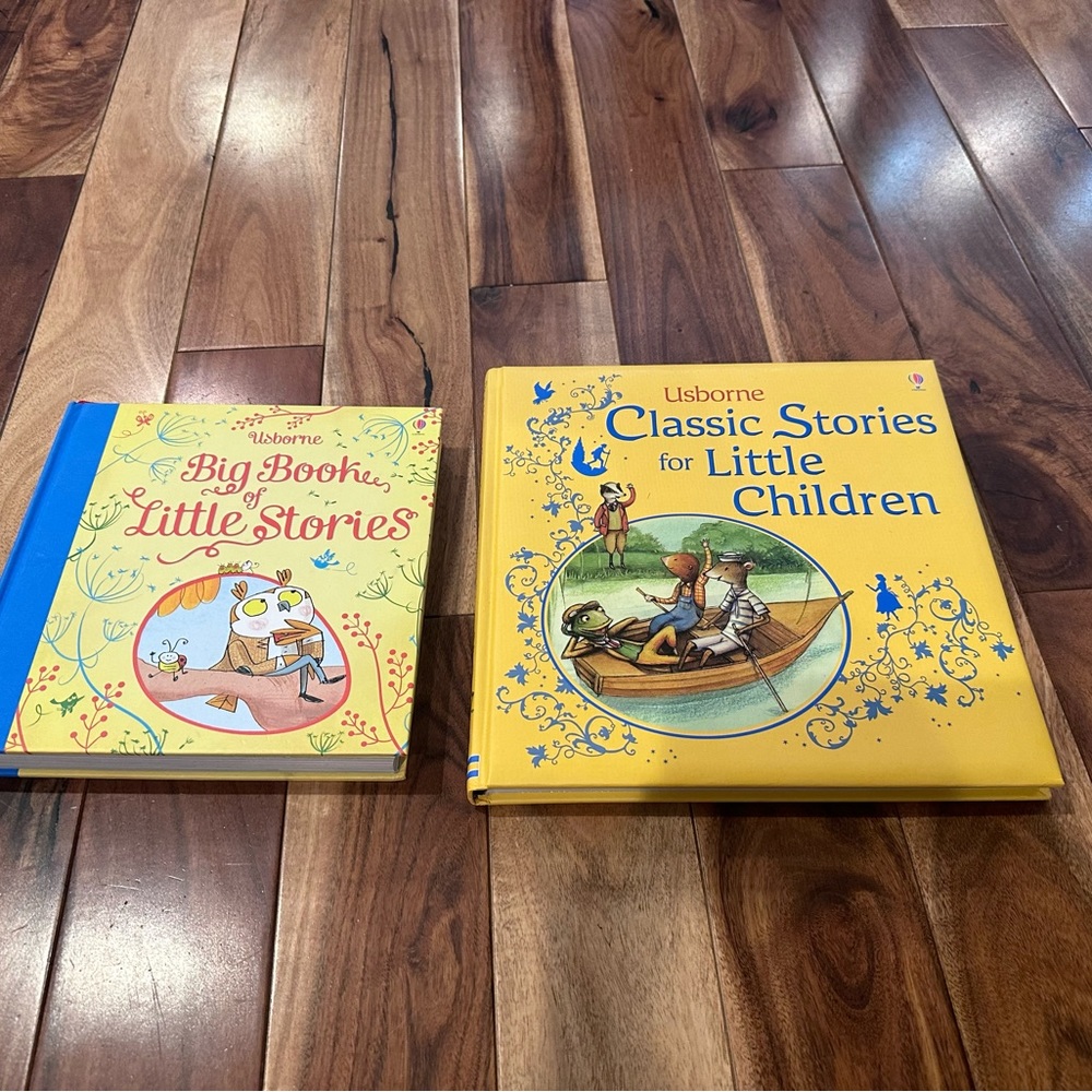Lot of 2 Usborne big book of little stories and classic stories